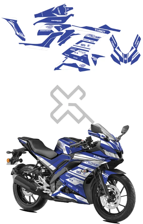 Torkit Edition Full Body Sticker Compatible with R15S & V3 | Made In Premium Gloss Vinyl With FPF(Fade Protection Film), Water Proof, Precut Sticker, Pack Of 1 Compatible with Both Side